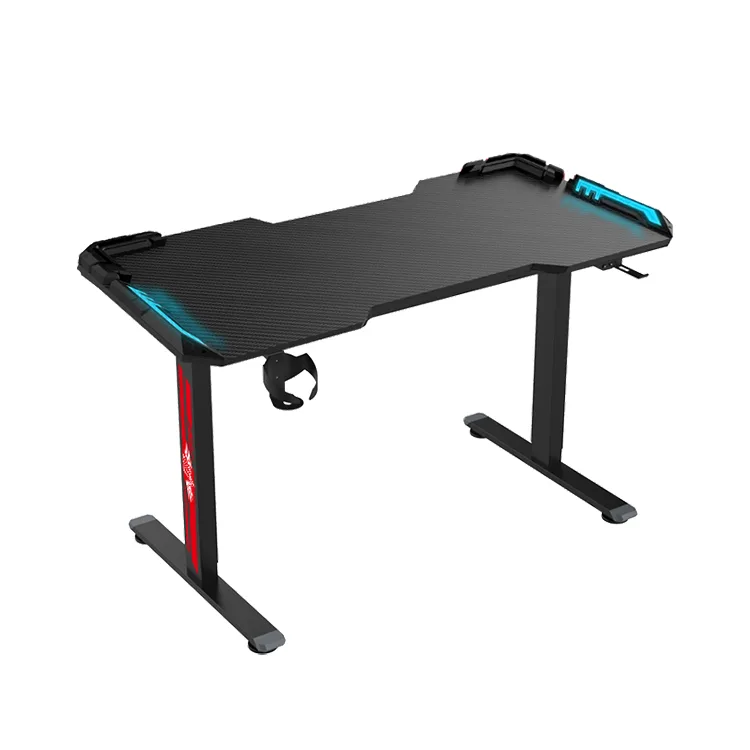 Electric Sit-Stand Gaming Desk – Motorized Height Adjustment with Full Cable Management