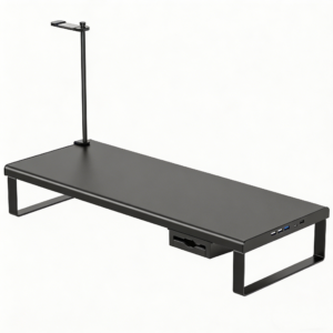 Monitor Stand Riser with 4 USB Hubs | Desktop Organizer with Storage Drawer
