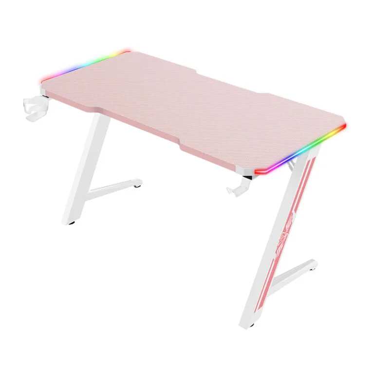 Compact Corner Gaming Desk with Cable Management System