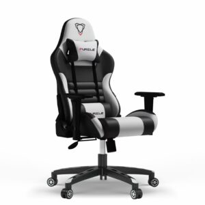 Ergonomic Gaming Chair with Dynamic Synchro-Tilt and Retractable Footrest