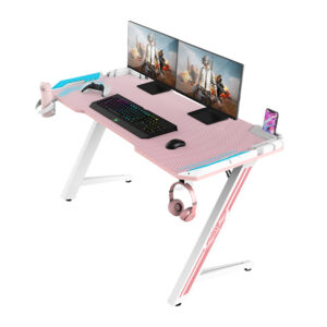 Versatile Gaming Workstation with Fabric Storage Drawers