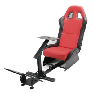 Professional Sim Racing Cockpit Chair — F1-Inspired Bucket Seat with Adjustable Pedal System